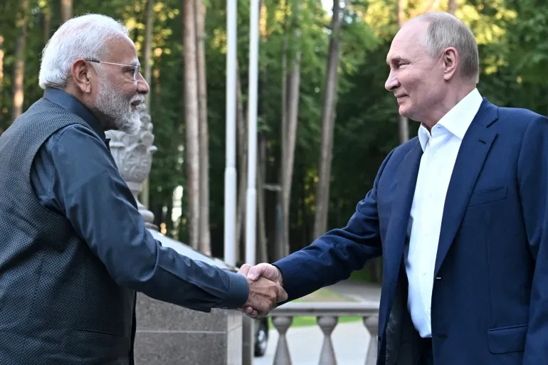 Putin welcomes 'dear friend' Modi on his first visit to Russia since the Ukraine war.