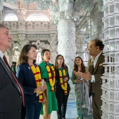 India takes dozens of diplomats on tour of temple in UAE