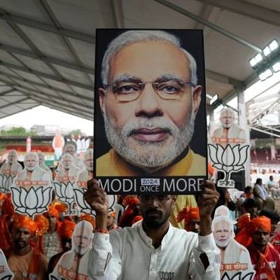 Government agency allocated millions to promote BJP election slogans.