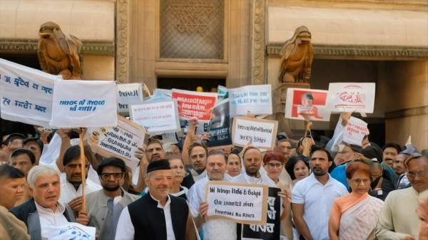 بھارتی اپوزیشن نے مالیاتی بجٹ میں مبینہ جانبداری کے خلاف احتجاج کیا