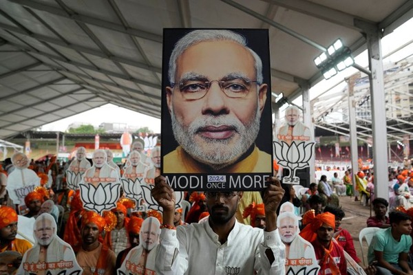 Government agency allocated millions to promote BJP election slogans.
