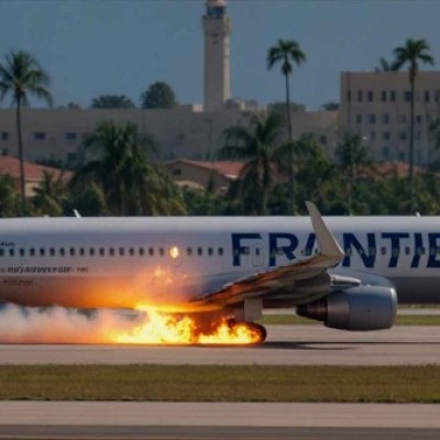 Passenger Plane Catches Fire During Emergency Landing