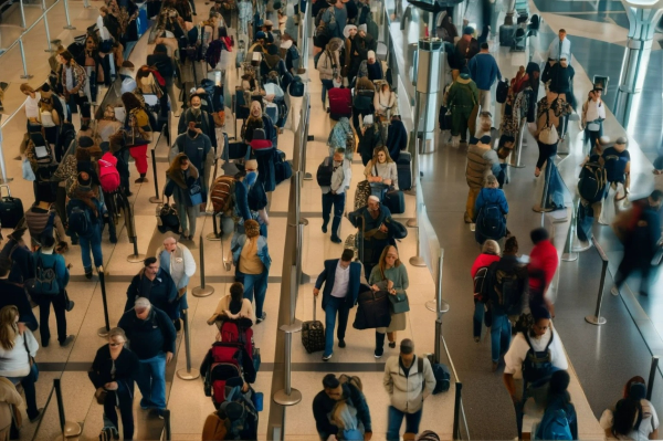 The United States screened a record 2.99 million air travelers in one day.